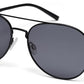 Black Aviator Style UV Sunglass