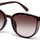 Dark Brown Oval Shaped UV Sunglass