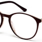 Brown Oval Style Unisex Acetate Frame for Men & Women