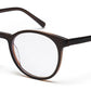 Dark Brown Oval Shape Acetate Designer Unisex Eyeglass Frames