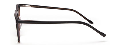 Brown Black Square Shaped Acetate Eyeglasses Frames for Men