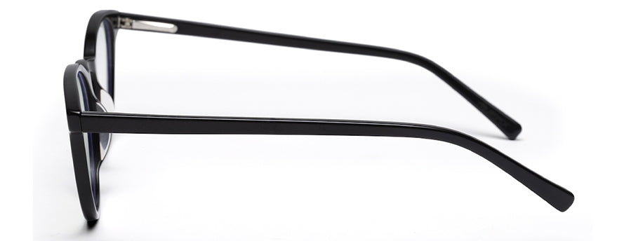 Black Wayfarer Style Unisex Acetate Frame