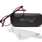 Purple Oval Shape Acetate Frame for Unisex