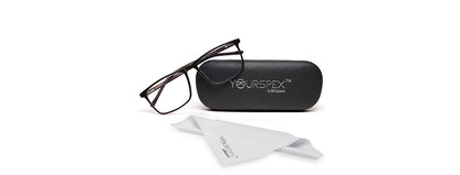 Brown Black Square Shaped Acetate Eyeglasses Frames for Men