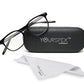 Black Square Shaped Acetate Reading Glasses Frame for Women