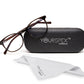 Dark Brown Oval Shape Acetate Designer Unisex Eyeglass Frames