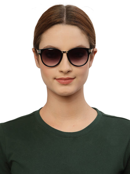Gradual Grey Black Cateye Style UV Sunglass