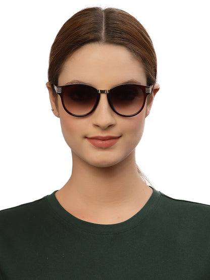 Gradual Brown Cateye Style UV Sunglass