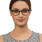 Dark Brown Oval Shape Acetate Designer Unisex Eyeglass Frames