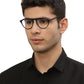 Black MOD Aviator Style Acetate Eyeglasses Frames for Men