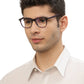 Purple Black Wayfarer Style Acetate Eyeglass Frame for Men