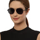 Black Aviator Style UV Sunglass