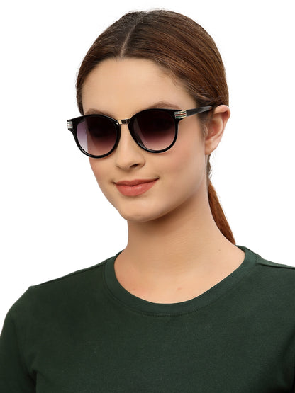 Gradual Grey Black Cateye Style UV Sunglass