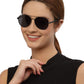 Black Aviator Style UV Sunglass