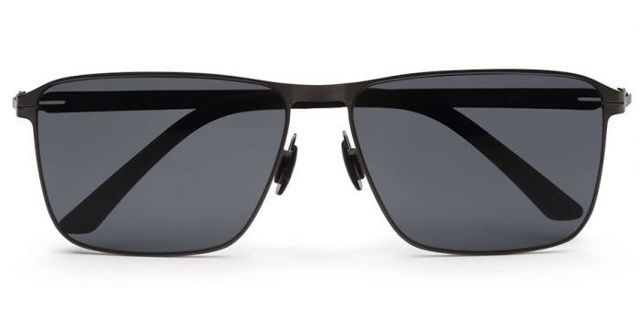 Men's Oversize Flat Top Wide Temple Polarized Lens Square Sunglasses 6 