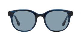 Vogue Eyewear Men's Havana Phantos Blue Sunglasses