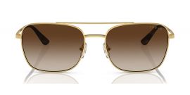 Vogue Eyewear Men's Gold Rectangle Sunglasses