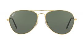 Ray-Ban Sun Pilot Gold Frame Green Lens UV Protected