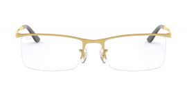 Ray-Ban Optical Rectangle Gold Frame