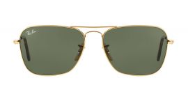 Ray-Ban Gold Square Metal Sunglasses